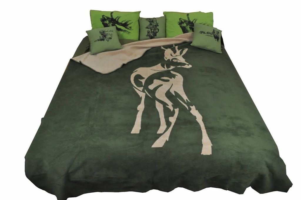 Deka, srnec zelená, 220x200cm